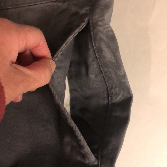 NWT Lands End Canvas Men’s Plain Front Straight Fit Steel Gray Chinos - 34 x 30 - Picture 6 of 15